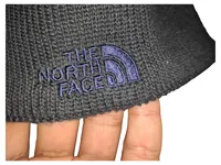 The North Face Herren Mütze Beanie Outdoor Rippstrick Grau Stickerei 3