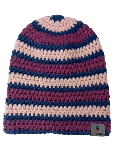 MYBOSHI Damen Mütze Mehrfarbig Gehäkelt Wolle Polyacryl Beanie Casual