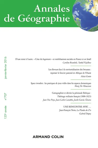ARMAND COLIN Annales de Géographie 707 Geographie Zeitschrift Wissenschaft