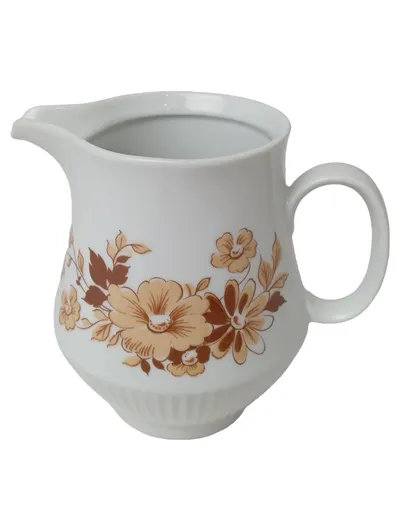 CP COLDITZ Milchkännchen Porzellan Weiß Blumen Vintage 9cm Elegant