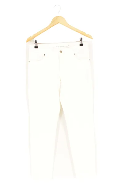 BONITA Damen Jeans Straight Leg Gr. 40 L Weiß Casual