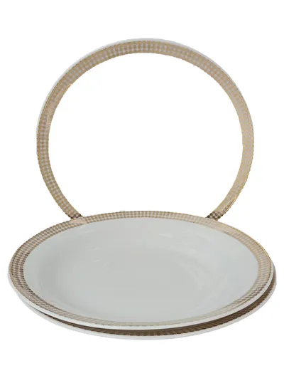 Winterling Röslau Bavaria Suppenteller 3 Stück Porzellan Gold Rand 23cm