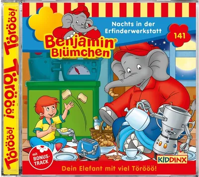 Benjamin Blümchen Nachts in der Erfinderwerkstatt Hörspiel CD KIDDINX ab 4