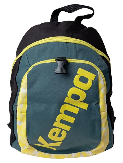 KEMPA Herren Rucksack Sportlich Mehrfarbig Schwarz Gelb Grau 43x33cm
