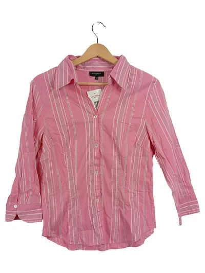 WINDSOR. Bluse Damen Gestreift Business 3/4-Arm Rosa Gr. 40 L