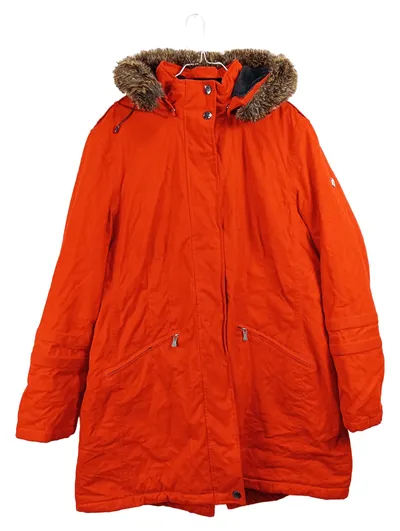 Wellensteyn Damen Parka XXL Orange Fellkapuze Winterjacke Outdoor