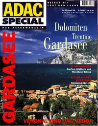 ADAC Special Reisemagazin Gardasee Dolomiten Trentino Nr. 20 April 1994 1