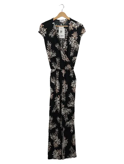 LolaLiza Damen Jumpsuit Gr. 40/L Schwarz Blumenmuster Elegant