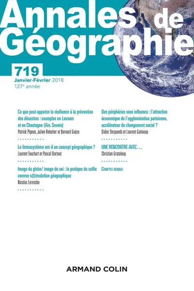 ARMAND COLIN Annales de Géographie 719 1/2018 Geowissenschaften Zeitschrift