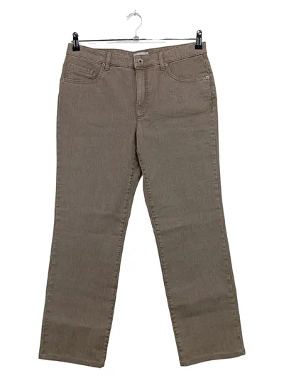 ASCARI Damen Jeans Regular Fit Gr. 40 L Braun Casual Baumwolle