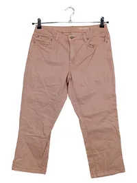 edc by Esprit Damen Capri Hose Rosa Gr. 38 Baumwolle Casual Stretch 1