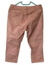 edc by Esprit Damen Capri Hose Rosa Gr. 38 Baumwolle Casual Stretch 2