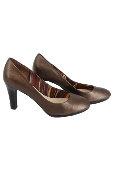 ANNE KLEIN Pumps Damen Gr. 37 Braun Elegant Business