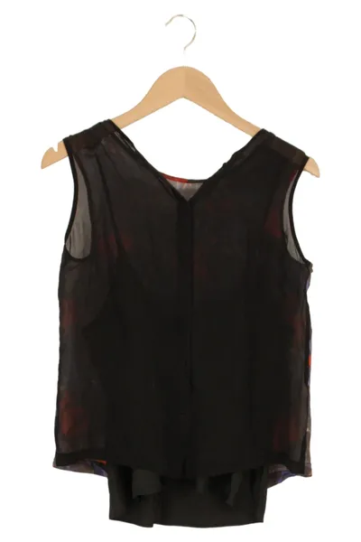 STEFANEL Damen Bluse 36/S Mehrfarbig Florales Muster Ärmellos Casual