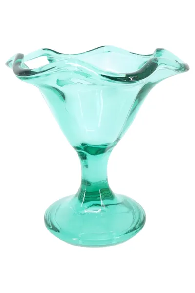 PASABAHCE Dekoschale Glas Blau Elegant Skandinavisch Vintage Schale