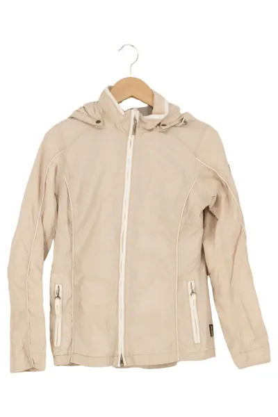 FUCHS SCHMITT Damen Outdoorjacke 36/S Beige Kapuze Gore-Tex Casual Modern
