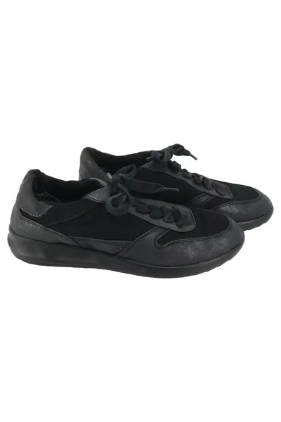TAMARIS Damen Schnürschuhe Sneaker Gr. 36 Schwarz Casual