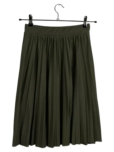 ABOUT YOU Damen Faltenrock Midirock Oliv Gr. 36 S elegant