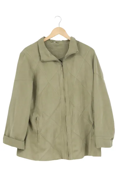 BARISAL Damen Outdoorjacke Gr. 46 Grün Nylon Casual Gesteppt Reißverschluss