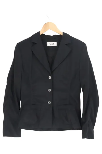 BIBA Blazer Damen Gr. 36/S Schwarz Business Elegant Jacke Sakko