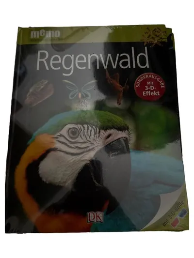 DK memo Wissen entdecken Regenwald Sachbuch Kinder Sonderausgabe mit 3-D-Brille