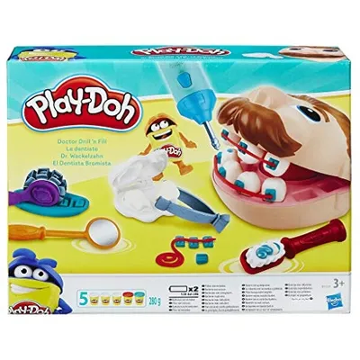 Play-Doh Dr. Wackelzahn Zahnarzt Set Kinder Knete Spielzeug ab 3 Jahren