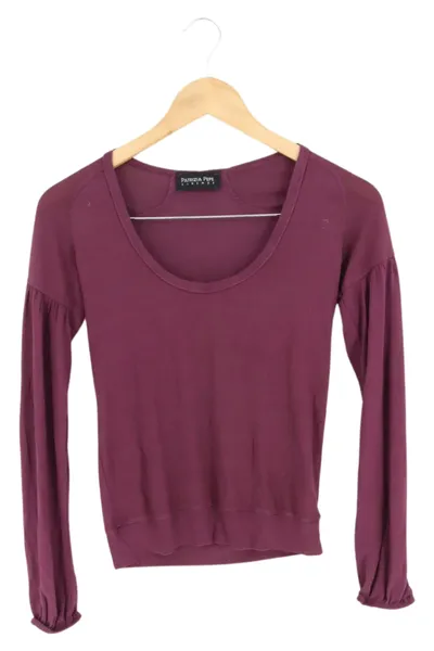 patrizia pepe Langarmshirt Damen Gr. 34;XS Lila Casual Elegant