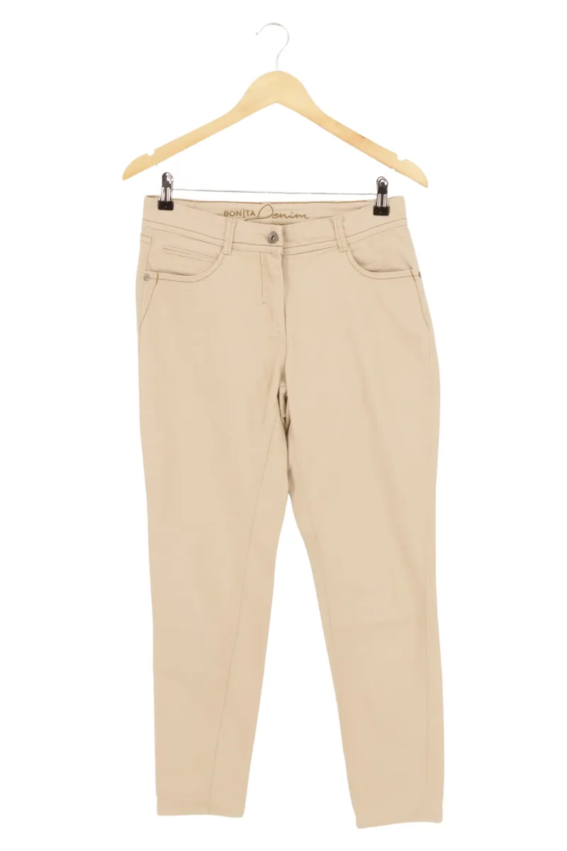 Bonita Damen Stoffhose Beige Gr. 38 (M) Casual Klassisch Chino Hose 1