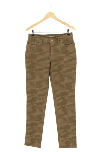 LANDS END Damen Outdoorhose Grün Camouflage Gr. 38 (M) Casual