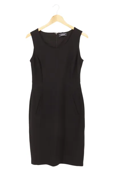 LANDS END Etuikleid Damen Gr. 38/M Schwarz Business Elegant Viskose
