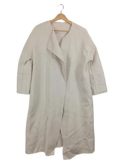 Max Mara Weekend Wollmantel Damen Gr. 36 Beige Wolle Elegant