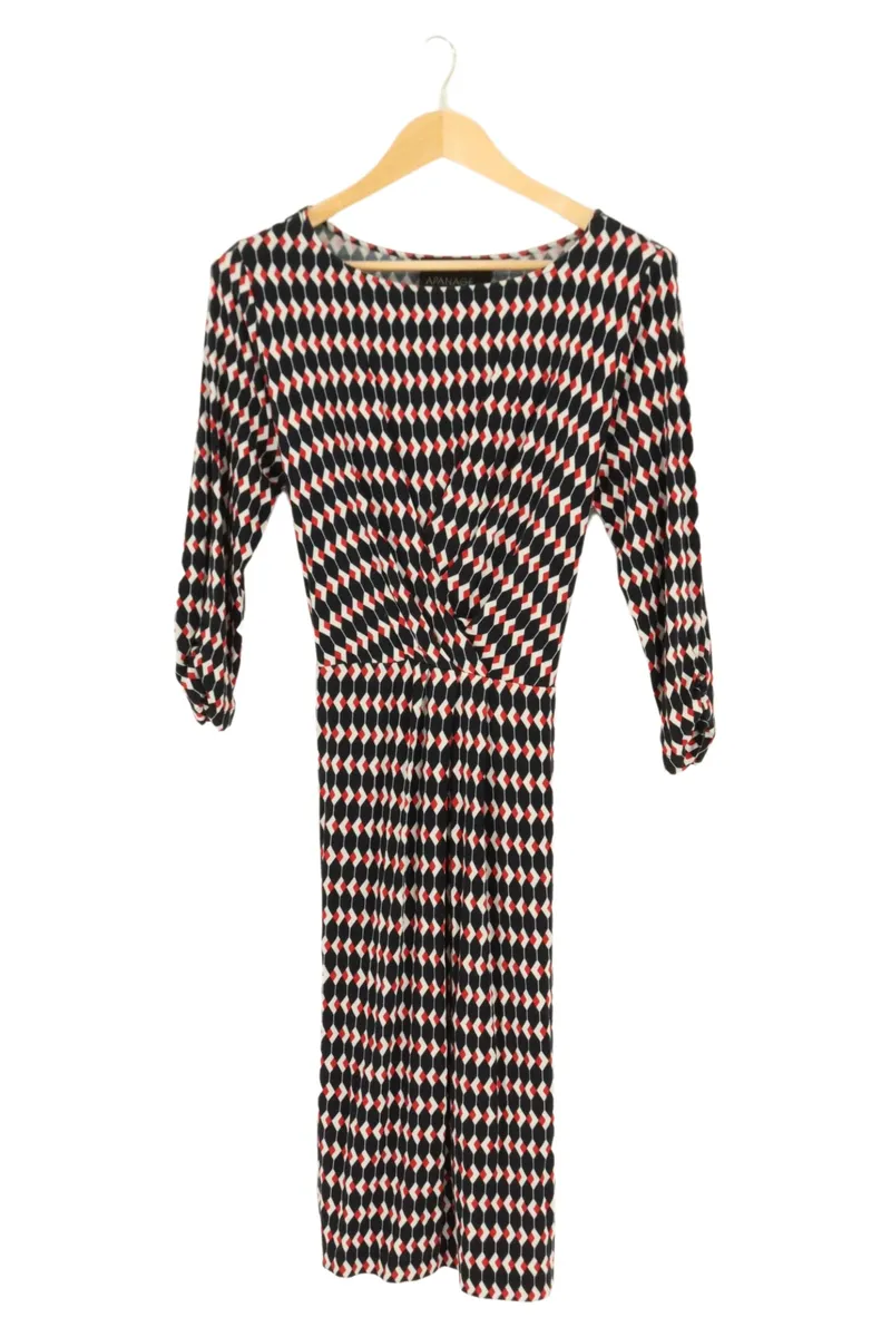 APANAGE Damen Freizeitkleid Gr. 38 M Mehrfarbig Grafisch Klassisch Polyester 1