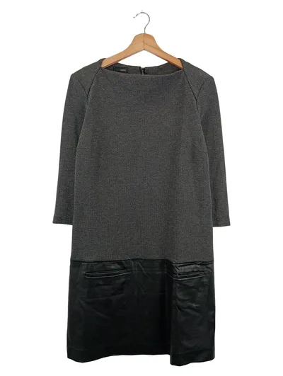 CINQUE Damen Etuikleid Gr. 36/S Grau Schwarz Business Elegant Polyester