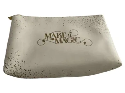 GOLDWELL Kosmetiktasche Damen Beige Elegant Make-up Tasche Kunststoff