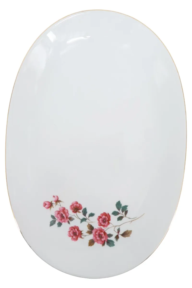 BAREUTHER WALDSASSEN Servierplatte Porzellan Blumen Klassisch Mehrfarbig 1