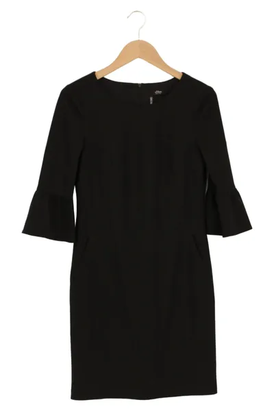 S.OLIVER BLACK LABEL Businesskleid Damen 34/XS Schwarz Elegant Modern