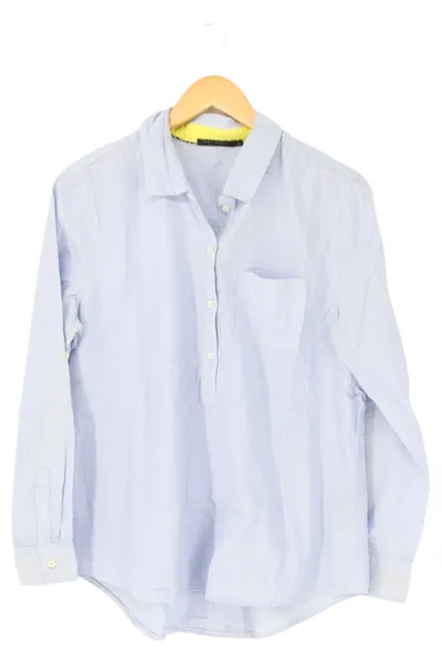 MAX&CO. Herren Freizeithemd Langarm Blau Gr. 50/L Baumwolle Casual