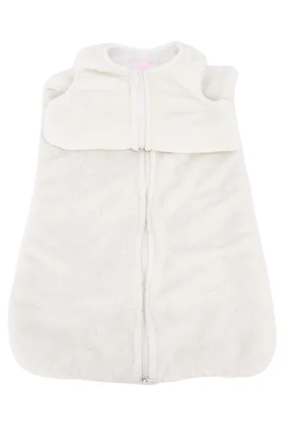 POCOPIANO Baby Schlafsack Weiß Gr. 68 mit Strukturmuster