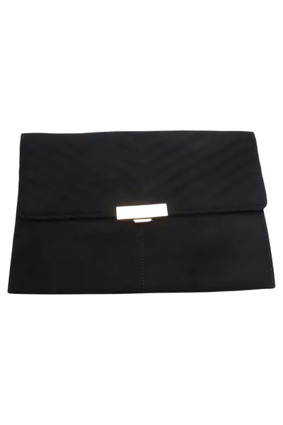 Markenlos Damen Clutch Abendtasche Schwarz Elegant Polyester