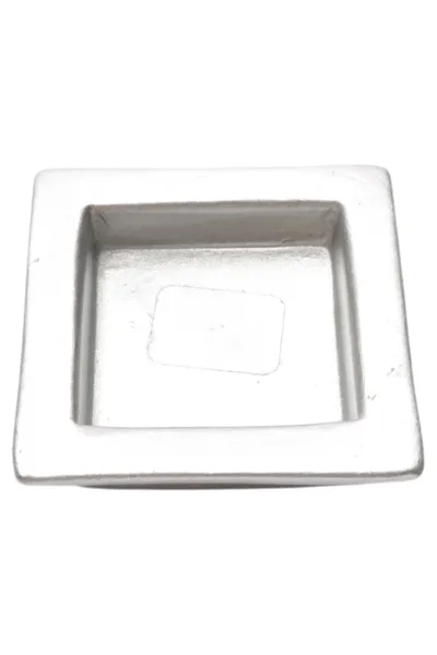 ASA Teelichthalter Silber Metall Modern Minimalistisch Quadratisch Kerzenhalter