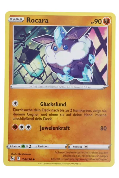 POKéMON Sammelkarte Rocara Basis KP 90 Mehrfarbig
