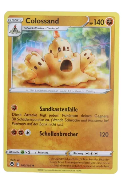 POKéMON Sammelkarte Colossand Phase 1 Gelb Deutsch TCG