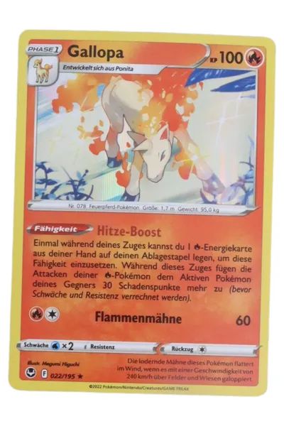 POKéMON Sammelkarte Gallopa Orange TCG Trading Card Game
