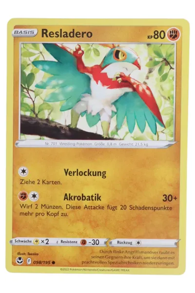 POKéMON Sammelkarte Resladero Kinder Mehrfarbig Trading Card
