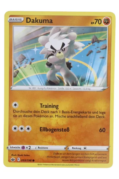 POKéMON Sammelkarte Dakuma Basis KP70 Gelb Deutsch