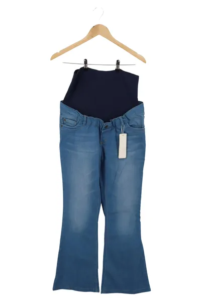 ESPRIT MATERNITY Damen Umstandshose Jeans Bootcut Gr. 36 Blau Casual
