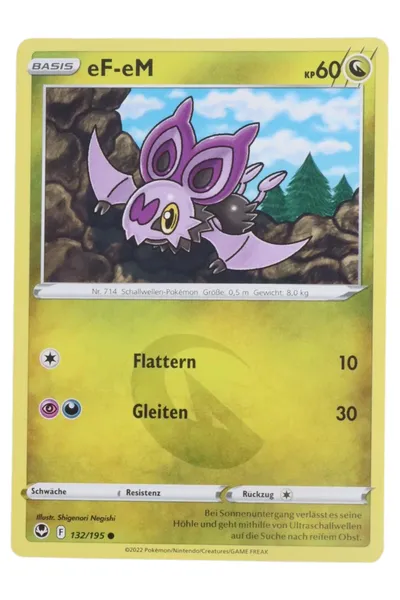 POKéMON Sammelkarte eF-eM Noibat Basis Gelb Trading Card Game