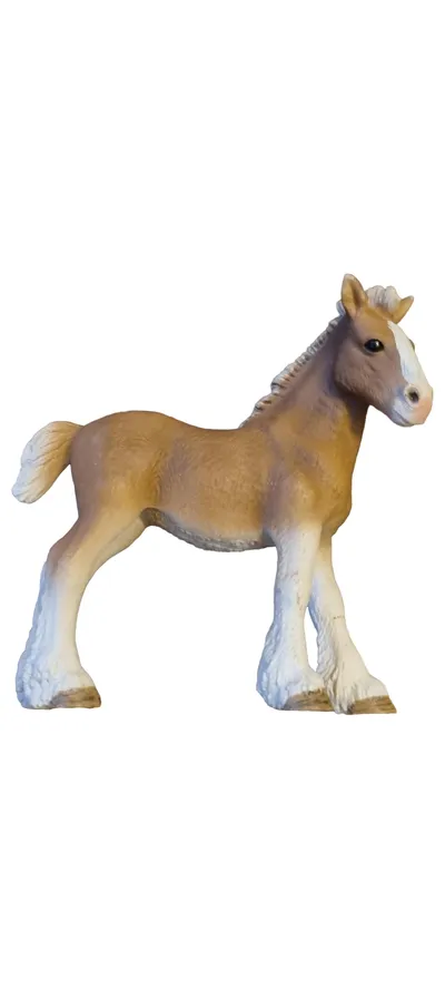 Schleich Shire Fohlen 13897 Spielfigur Pferd Braun 9 cm Kinder