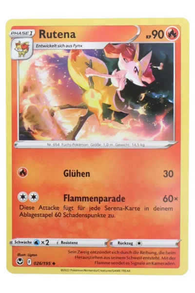 POKéMON Sammelkarte Rutena 026/195 Deutsch TCG