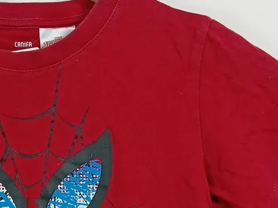 CANIFA Kinder T-Shirt Spider-Man Marvel Gr. 128 Rot Baumwolle